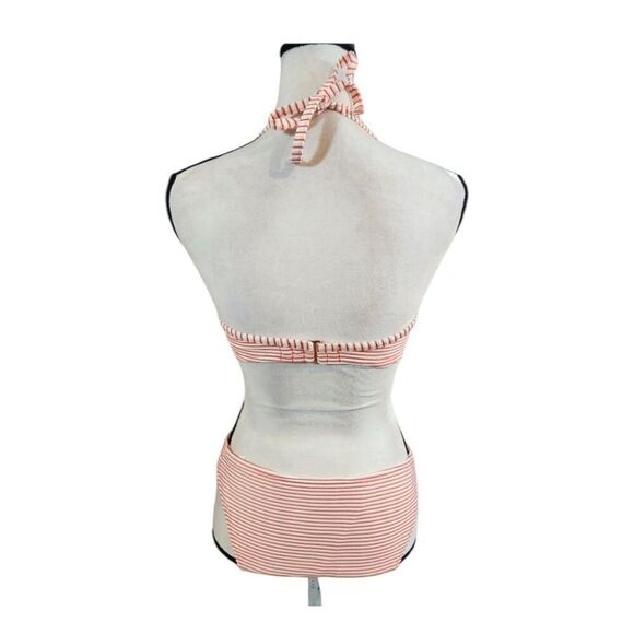 ✨Shade & Shore Textured Stripe Light Lift Two-Piece Halter Bikini Sz 34C & M✨ - Picture 7 of 14